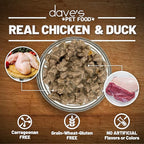 Dave's Pet Food Grain Free Wet Cat Food (Farmyard Fowl, Chicken & Duck), Made in USA Naturally Healthy Canned, Added Vitamins & Minerals, 5.5 oz Cans (24 Pack)