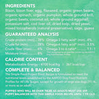 Simple Food Project - Bison Recipe - Freeze Dried Raw Food for Dogs - 48oz