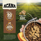 ACANA Grain-Free High Protein Freeze Dried Dog Food & Topper Free-Run Chicken Recipe Morsels 8oz Bag