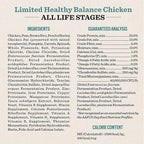 Dr. Pol Limited Ingredient Chicken Dog Food - Natural Healthy Balance Kibble, Single Meat Source, Vet Formulated for Allergies and Sensitive Stomachs, Made in USA, Chicken 4lb Bag