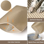 Cat Litter Box Enclosure with Litter Trapping Mat; Handwoven Plastic Rattan Cat House; No Installation Hidden Cat Washroom; Pet Crate for Balcony,Bedroom,Living Room