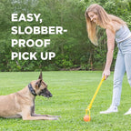 Project Hive Large Looped Dog Ball | Interactive Toys Compatible with Hive Zoomer Dog Ball Thrower | Perfect for Fetch and Tug Play | Orange