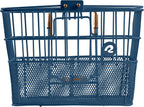 Retrospec Apollo Detachable Front Bike Basket Steel Half-Mesh with Integrated Detachable Hooks and Built-In Handle, Easy Assembly and Portability for Bicycles