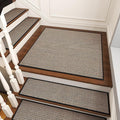 PADOOR Non Slip Stair-Treads Matching-Mat for Wooden Steps, Square Rubber Backing Non Slip Stair Landing Mat 30x30 inch
