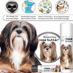 The Blissful Dog Lhasa Apso Nose Butter for Dry, Cracked Skin, Lick-Safe Dog Nose Balm with Moisturizing Shea Butter, Almond, Olive, and Essential Oils, Pet Supplies, Uncented, 4 oz.