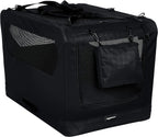 Amazon Basics Folding Portable Soft Pet Dog Crate Carrier Kennel, 36 x 24 x 24 inches, Black