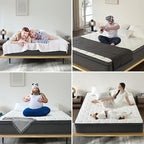 Hybrid Mattress King Size, 12 Inch Soft King with Hybrid Bed Mattress in a Box with Individual Pocketed Spring, Motion lsolation, Cooling and Breathable Fabric