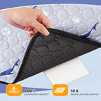 WanpeeGoo Washable Pee Pads for Dogs, 4Pack Reusable Puppy Pads, Super Absorbent & Leakproof Dog Pads, Anti-Slip Dog Pee Pads for Puppy Training & Incontinence, Dolphin Pattern 18"x24"