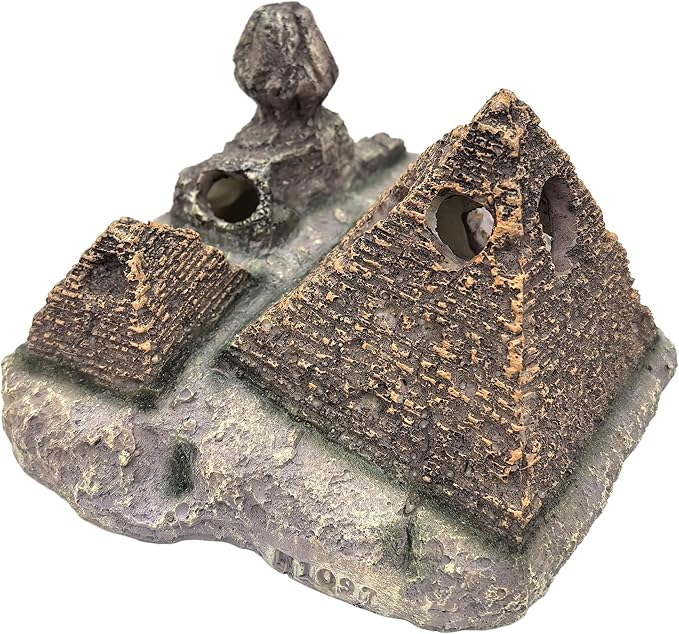M2cbridge Aquarium Decor Castle Shipwreck Ornament Underwater Landscape(Egyptian Pyramid)