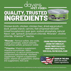 Dave's Pet Food Grain Free Wet Cat Food (Farmyard Fowl, Chicken & Duck), Made in USA Naturally Healthy Canned, Added Vitamins & Minerals, 5.5 oz Cans (24 Pack)