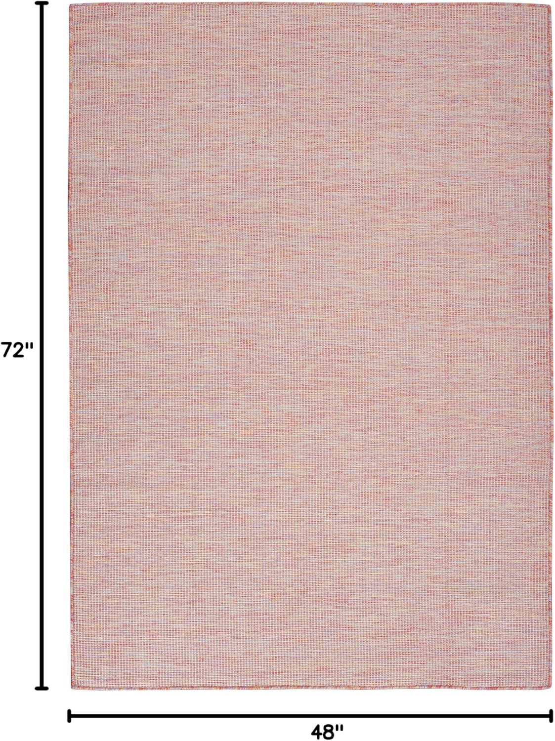 Nourison Home Positano Indoor/Outdoor Rainbow 4' x 6' Area Rug, Easy Cleaning, Non Shedding, Bed Room, Living Room, Dining Room, Backyard, Deck, Patio (4x6)