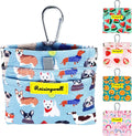 Dog Treat Pouch,Cotton Pocket Sized Training Holder, Hand Free Walking Funny Bag with Carabiner, Self-Closing Pet Feed Snack Reward, Behavior Aids for Puppy Travel or Outdoor Use（Dog Puzzle）