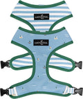 Lucy & Co. Reversible Dog Harness - Water-Repellent Neoprene, Dual-Print Design, Easy Swap Style, Adjustable Comfort Fit - Set Sail Reversible Harness - X-Small