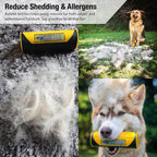 King Kanine Pet Grooming Brush, Self Cleaning Deshedding | Multi-Use Tool for Dogs, Cats & Horses for All Life Stages | Brush Pet for Grooming and Loose Hair | Perfect for Medium & Large Coats