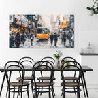 AIXMGSJS Canvas Wall Art Decor Wall Art Pictures for Living Room Abstract Canvas Art Wall Decor Modern Colorful Wall Art Prints City Life Art Decorations Artwork for Walls Home Office Decor 20" X 40"