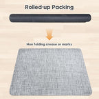 Sycoodeal Office Chair Mat for Hardwood & Tile Floor,Computer Gaming Chair Mat for Rolling Chairs Non-Curve, Anti-Slip, Heavy Duty Floor Protector for Home Office,Grey (48" x 55")