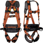 Warthog Comfort MAXX - Safety Harness for Construction – Fall Protection Equipment with Removable Belt and Lumbar Support, Side D-Rings, and Padding, OSHA & ANSI Compliant (L-XL)