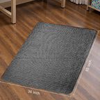 Sycoodeal Office Chair Mat for Hardwood & Tile Floor,Computer Gaming Chair Mat for Rolling Chairs Non-Curve, Anti-Slip, Heavy Duty Floor Protector for Home Office,Black (36" x 55")