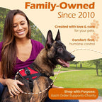 Bark Appeal Red No-Pull Dog Harness for Extra Large Sized Pets – Adjustable, Reflective Vest with 3 Leash Clips for Added Control, Easy Walks & Training – XXL