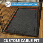 Drymate Premium Dog Crate Mat Liner, Absorbent, Waterproof, Non-Slip, Washable Puppy Pee Pad for Kennel Training - Use Under Pet Cage to Protect Floors, Cut to Fit Design (USA Made) (Dgrey)(30”x45”)