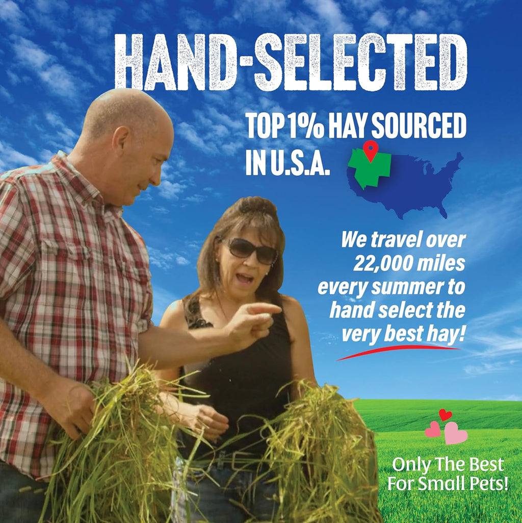 Small Pet Select-Sampler Box, 2ND Cutting, 3RD Cutting Timothy Hay, Oat Hay, & Orchard Hay