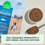 Open Farm, Grain-Free Dry Dog Food, Complete & Balanced Kibble, Sustainably & Ethically Sourced Ingredients, Non-GMO Veggies & Superfoods, Catch-of-The-Season Whitefish Recipe, 4lb Bag