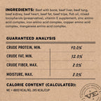 Vital Essentials Freeze-Dried Raw Beef Meal or Mixer Dog Food Crunchy Mini Nibs, 5.5 oz