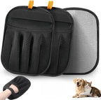2Pcs Pet Hair Removal Glove for Cats & Dogs, 2025 Newly Upgraded Five-Finger Electrostatic Pet Hair Gloves, Reusable Pet Hair Remover Tool for Couch, Clothing, Car Seat,Carpet