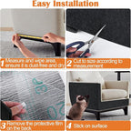 Cat Scratch Furniture Protector - 138" x 13.8" Trimmable Self-Adhesive Cats Claws Scratch Pads, DIY Cat Climbing Couch Protector for Scratch Post Cat Tree Replacement Indoor (Black)