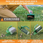 Neater Pet Brands Lift N’ Bag 2.0 Dog Pooper Scooper with Bag Attachment for Small to Large Dogs, New & Improved Design, 195 Refill Bags, Heavy Duty Dog Poop Scooper for Yard & Walks, One-Hand Use