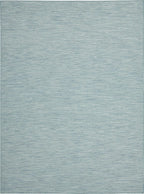 Nourison Home Positano 8' x 10' Aqua Fabric Modern Area Rug (8' x 10')