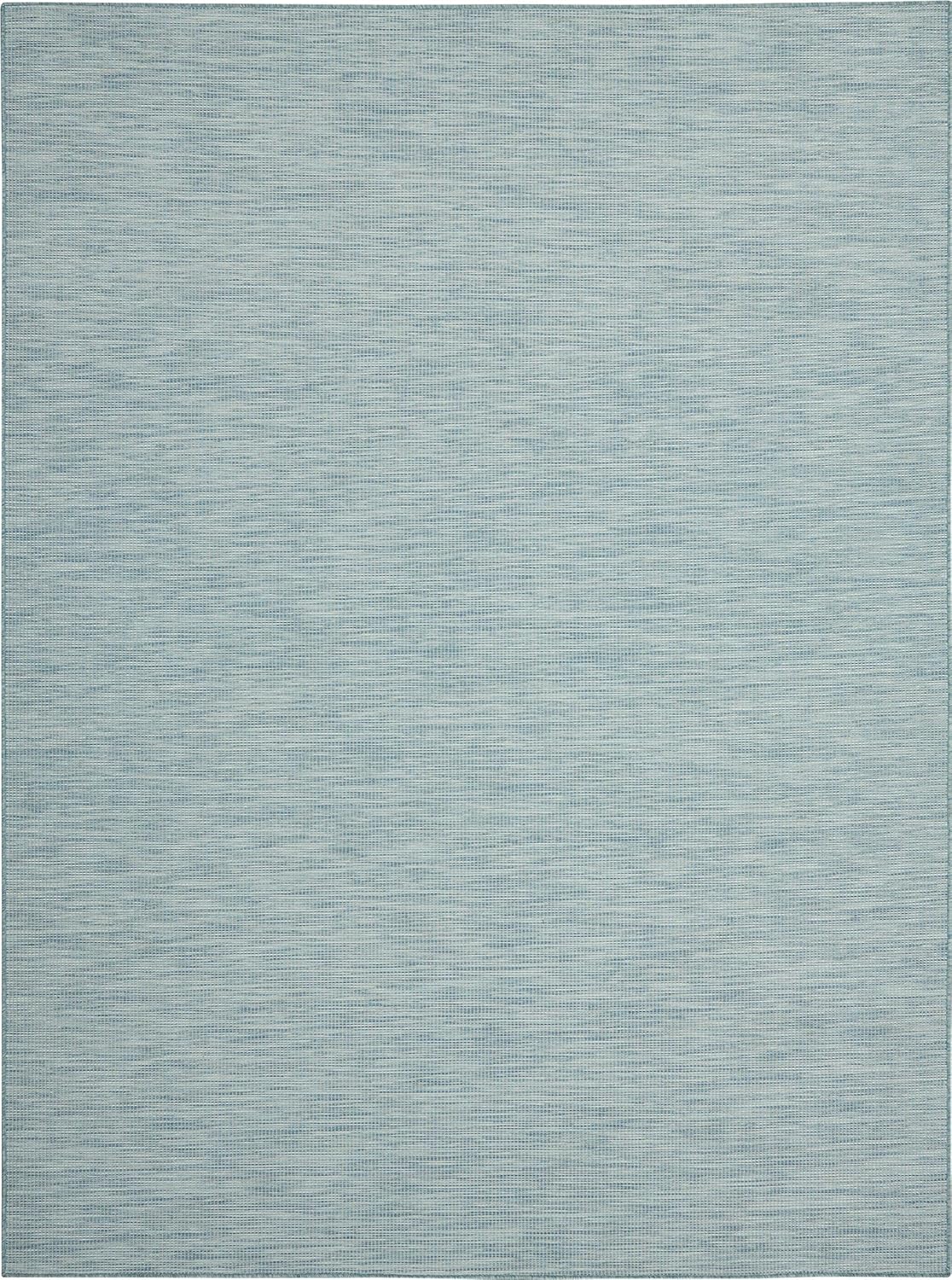 Nourison Home Positano 8' x 10' Aqua Fabric Modern Area Rug (8' x 10')