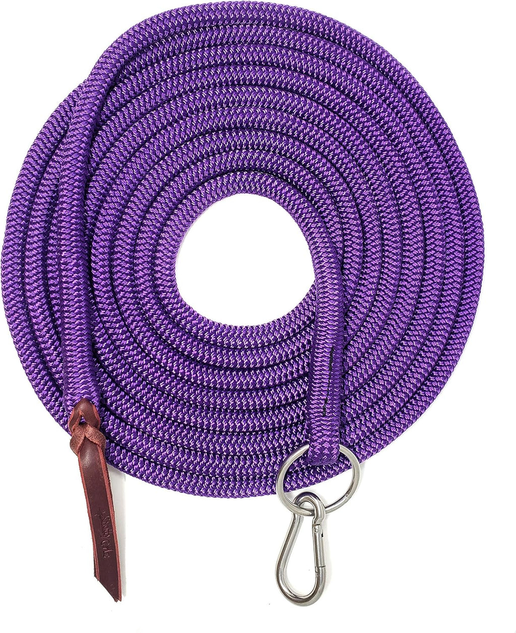 22' Long Line with SS O Ring and Carabiner (Purple)