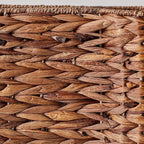 Bone Dry Pet Storage Collection, Bone Shape Hyacinth Toy Basket, Dark Brown, Large - 24x15x9"