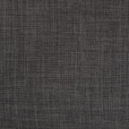 SIMPLIHOME Randolph Counter Stools (Set of 2) - 28 Inch Seat Height Upholstered Bentwood Kitchen Seats in Charcoal Grey Black Linen Look Fabric, Mid Century Seating with Curved Backrest and Footrest