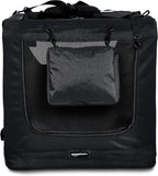 Amazon Basics Folding Portable Soft Pet Dog Crate Carrier Kennel, 36 x 24 x 24 inches, Black