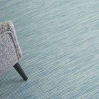 Nourison Home Positano 8' x 10' Aqua Fabric Modern Area Rug (8' x 10')