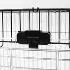 PawHut 2-Level Small Animal Cage Rabbit Hutch With Wheels, Removable Tray, Platform And Ramp For Bunny, Chinchillas, Ferret, Black