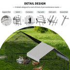 Poultry Farming Outdoor Metal Chicken Coop